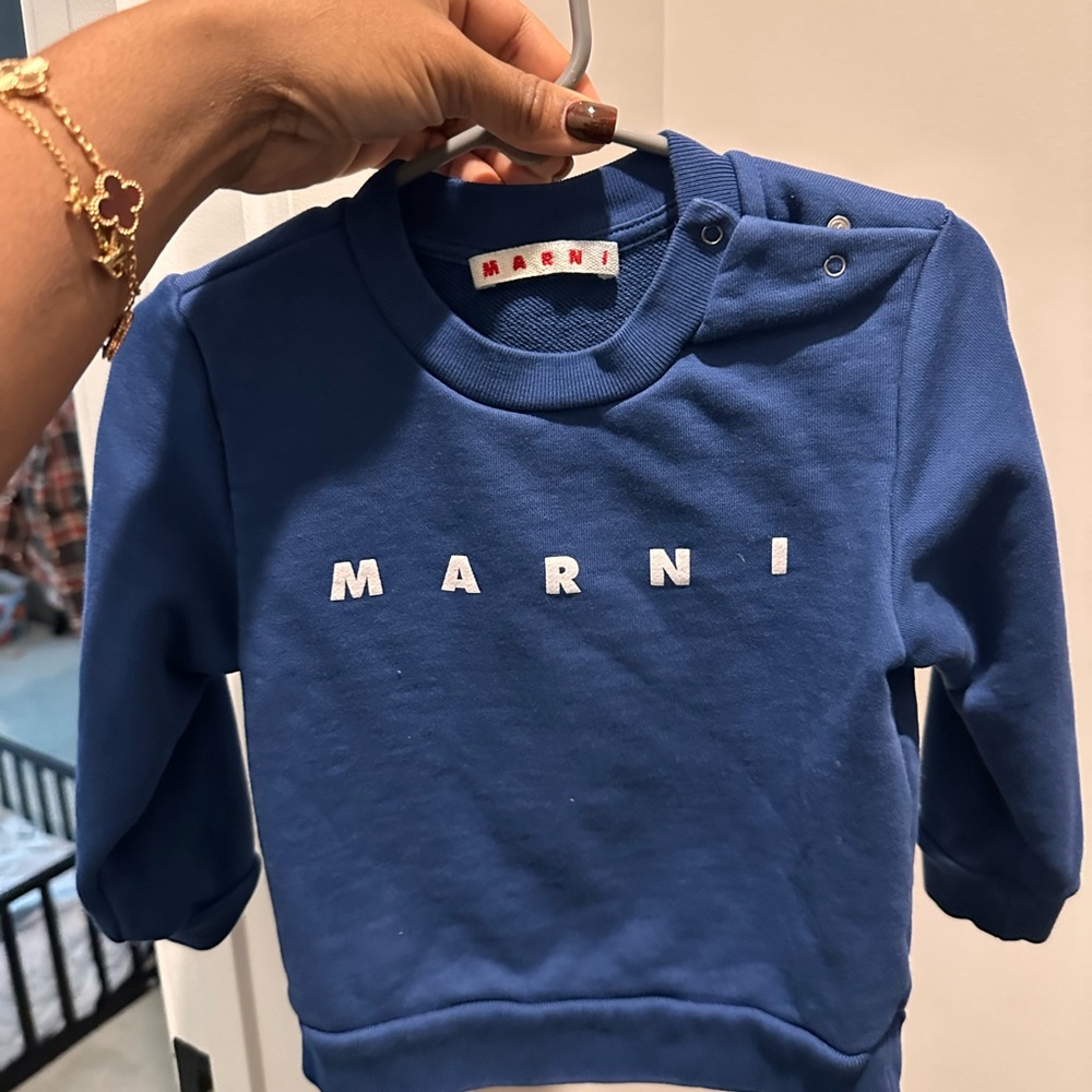 Marni Kids Royal Blue Sweatshirt